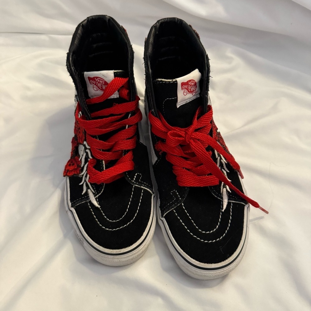EUC Vans Custom “Frozen Rose” Embroidered High-top Sk8hi W7/M5.5 - Picture 6 of 7